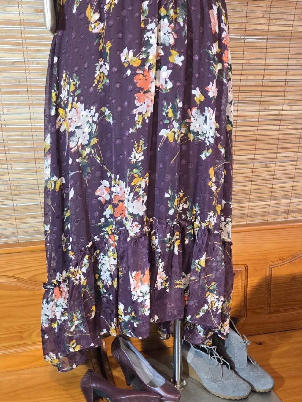 Luxe Lane Bryant Floral High-Low Maxi Dress - Picture 6 of 12